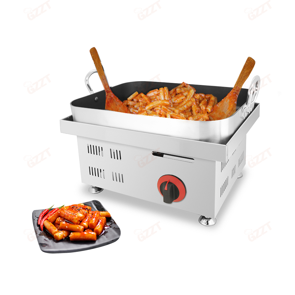 Tteokbokki Rice Cake - Commerciële Koreaanse Toppoki Maker Snack Machine